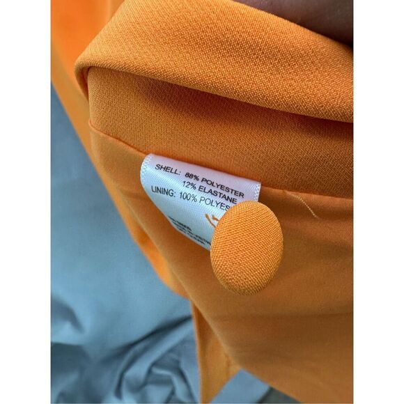 Gianni Bini x Caelynn Bell Womens Orange Crepe Cut Out Midi Dress Size 0 NWT - Picture 13 of 13